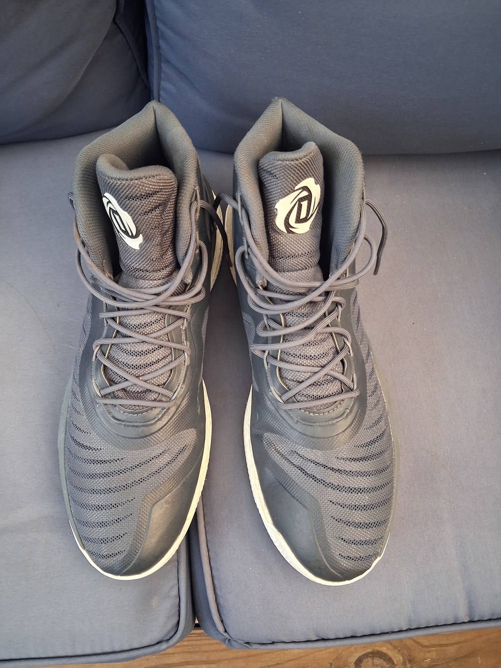 adidas Men's High-Top Athletic Shoes in Gray